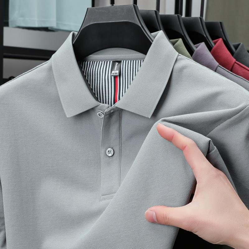 100% Pure Cotton Luxury Brand Men's Short Sleeved Autumn Fashion Luxury Fashion Boutique Design Original Top-level Golf T-shirt