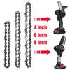 4/6/8 Inch Mini Steel Chainsaw Chain Metal Saw Chain 28/36/45 Drive Electric Saw Accessory Replacement Chainsaw Saw Chain