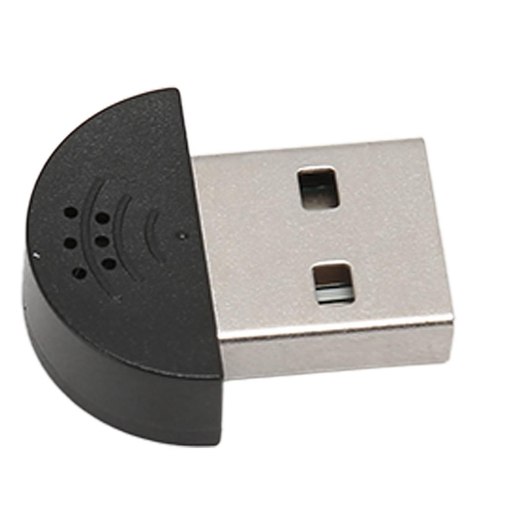 USB Mini Microphone Professional Plug and Play Noise Reduction 360 Degree Omnidirection Portable Mini USB 2.0 Microphone