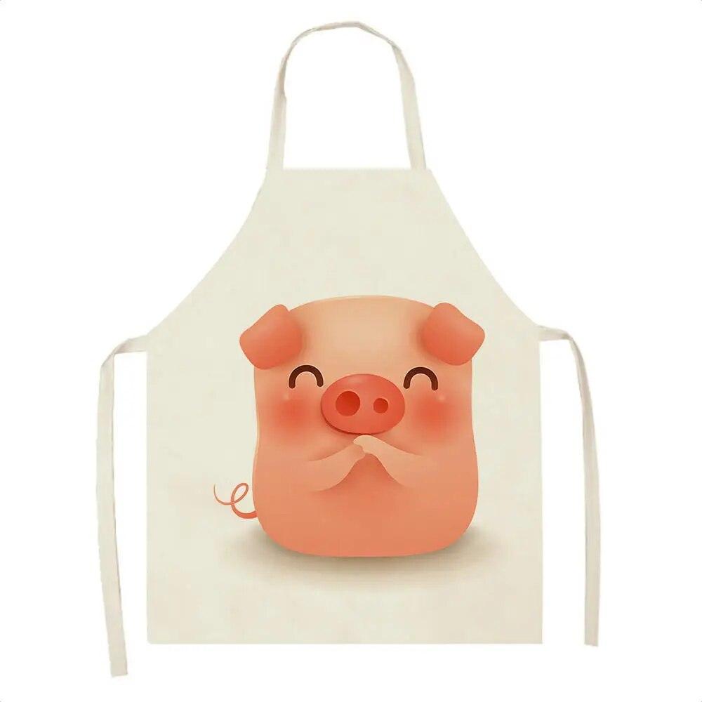 

Фартух із малюнком молочного порося, дитячий обідній фартух, кухонний фартух, аксесуари для прибирання вдома для чоловіків і жінок 68x55cm