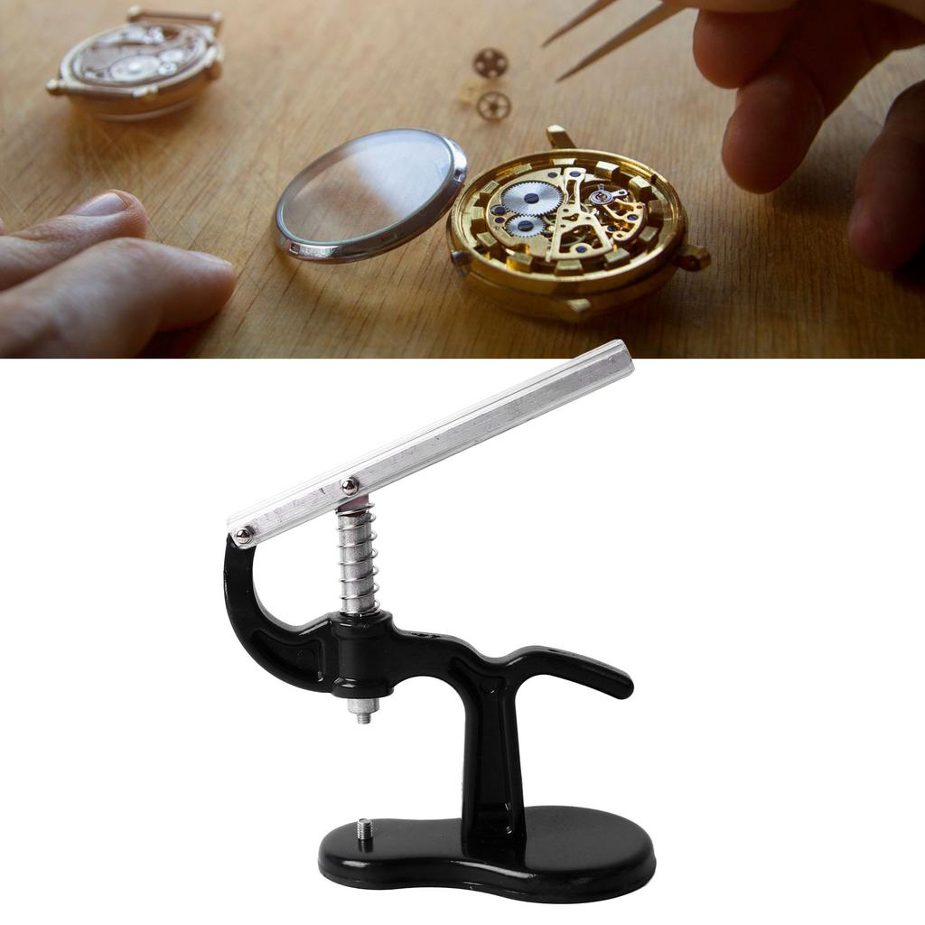 Watch Press Tool Professional Efficient Back Case Press Closer Battery Replacement Tool With 12 Fitting Dies