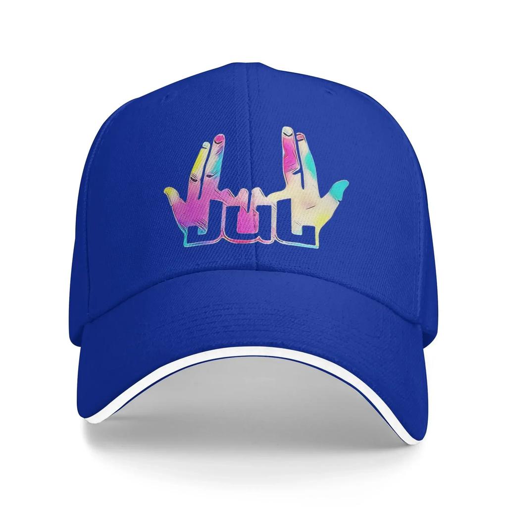 Logo JUL Baseball Caps Casual Rapper Sandwich Cap Unisex Adjustable Caps Hat Travel Gift