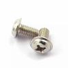 PWM Nickel-Plated Cross Pan Head Screw with Washer: M3/M4/M5 Threaded Computer Screw