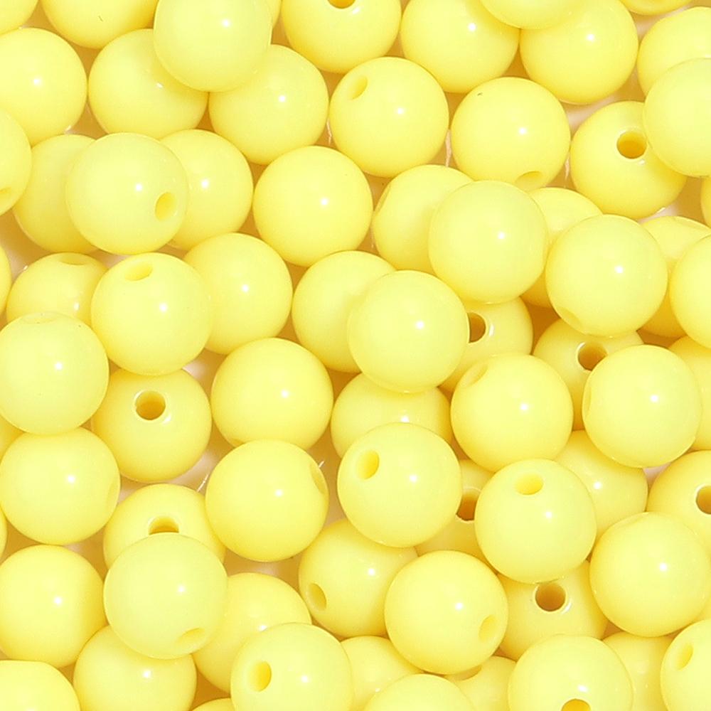 6/8/10/12/14/16/18/20mm Candy Colorful Spacer Beads Round Loose Acrylic Beads For DIY Bracelet Necklace Jewelry Making Wholesale