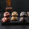 Fialová Hliněná Čajová Figurka Malá Ozdoba Znamení Zvířetníku Had Ruční Výroba Kreativita Může Pečovat o Příslušenství Čajové Sady