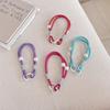 N402 Shiny Dopamine Color Block Woven Anti-Theft Mobile Wrist Lanyard