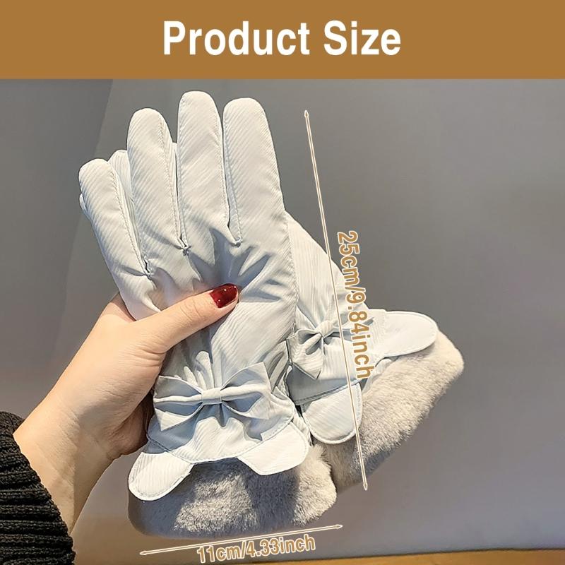 Warme Dicke Handschuhe für Damen für Fahrradfahren Wandern Skihandschuhe Winter Skifahren Thermohandschuhe Touchscreens Winterhandschuh