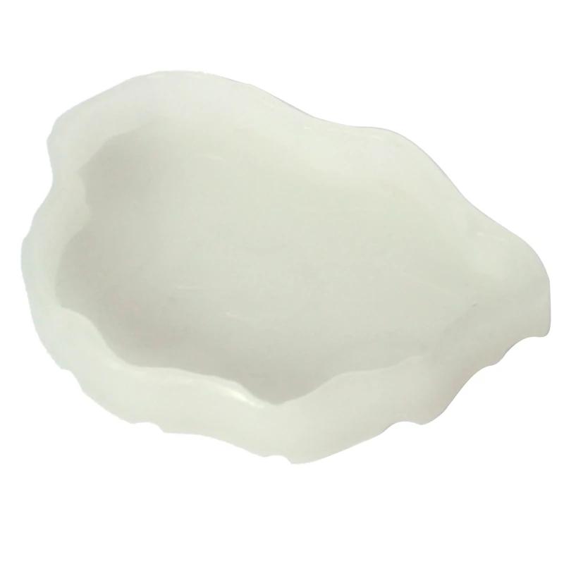 Reptile Bowls Terrarium Feeding Worm Dish Reptile Mealworm Feeder Dish Plastic Bowl For Frog Gecko Snake Spiders Turtles Pet