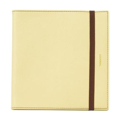 2026 March 2026 Weekly Square PU Sewn Jacket Marks Planner/Schedule Book, Start, Block, 148, Cover/Fanlog Yellow, 26SDR-SB01-YE