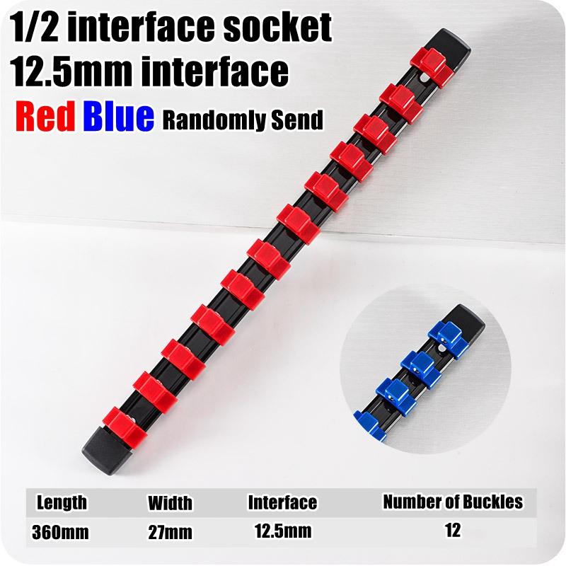 360° Swivel ABS Socket Organizer 1/4Inch 3/8Inch 1/2Inch Premium Quality Socket Clip Rail Holder socket organizer tools