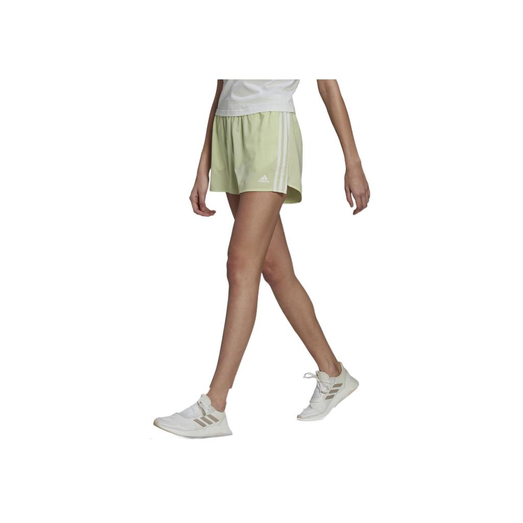 Adidas Primeblue 2 Move Sport Solid Logo Stripe Elastic Sports Shorts Women Shorts Green HD6831