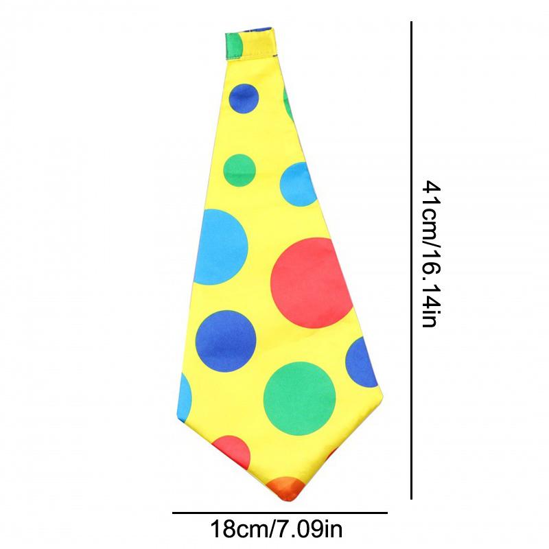 Colorful Clown Headdress Yellow Colored Dots Bow Headwear Circus Performance Props Funny Joker Hats Makeup Party Decorations