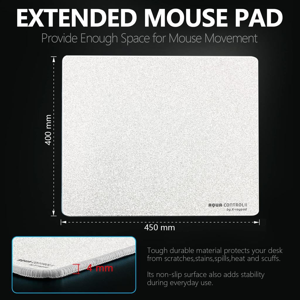Aqua Control 2 AC2 Gaming Mouse Pad Ultra High Precision Mouse Pad Speed and Control Function X-Raypad