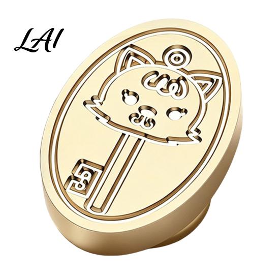 Gift Wrapping Wax Stamp Brass Seal Head Vintage Key Pattern Embossed Sealing Decorative Head for Envelope Journal Packaging Invitation Crafting