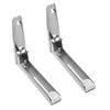 2PCS Stainless Steel Wall Mount Rack Load 55 Lb Stretch Bracket Sturdy Foldable Shelf Wall Mounted