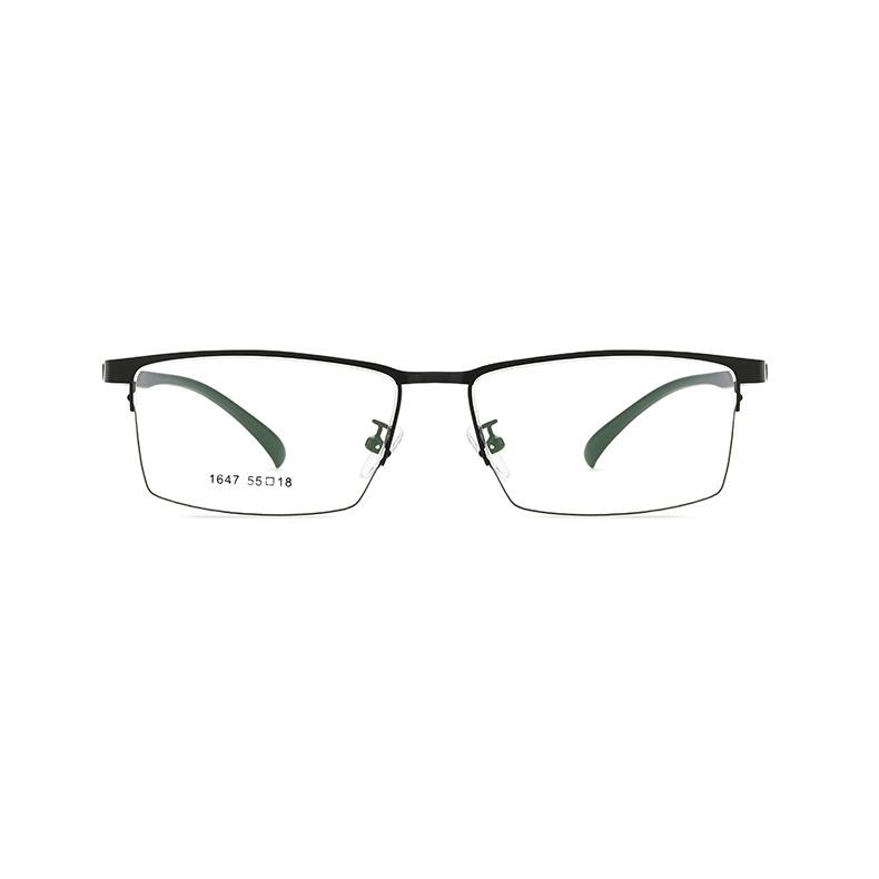 High-End Business Men'S Metal Glasses Frame Ultra-Light Half Frame Retro Literary Eyebrow Myopia Glasses Frame