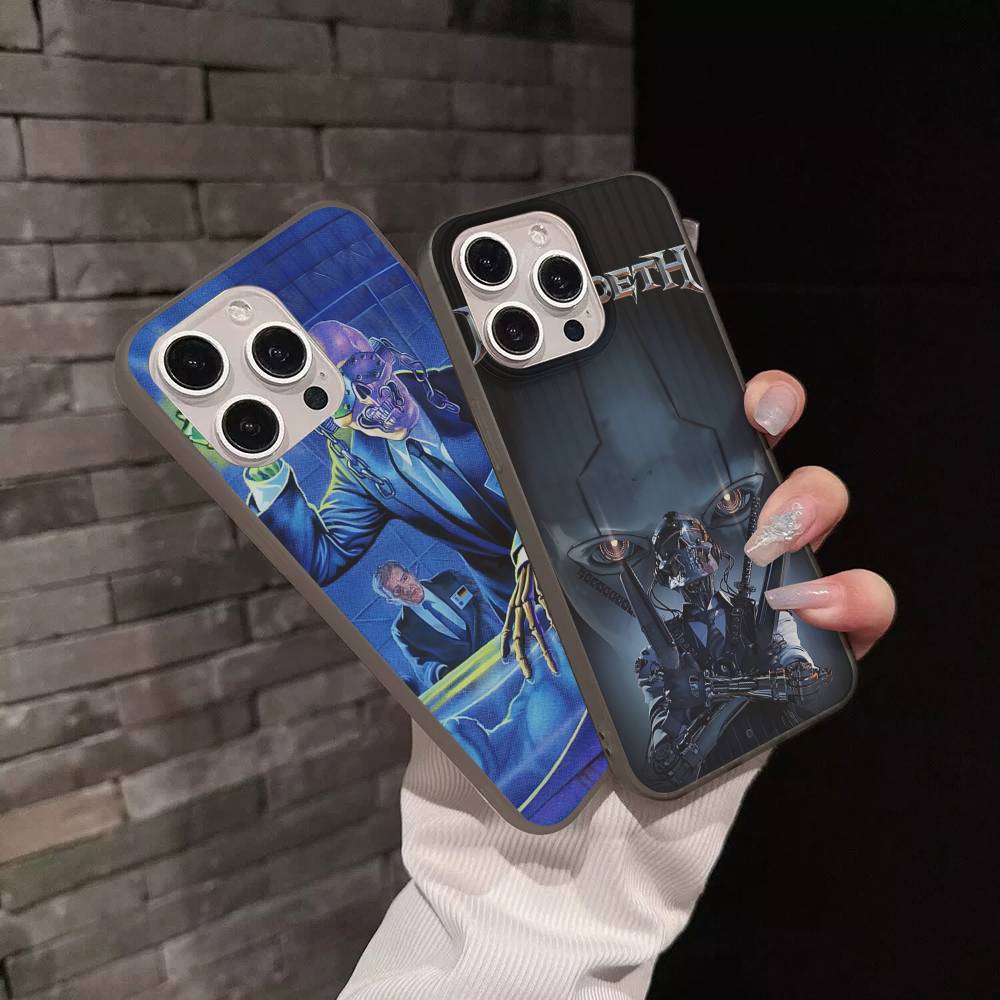 M-Megadeth Logo Phone Case For IPhone 17 16 15 14 Plus 11 12 13 Pro Max Shockproof Protection Soft Back Cover