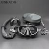 Low Volume Freediving Snorkeling Mask Anti-Fog Tempered Glass Soft Silicone Myopia Available Scuba Diving Goggles for Men Women