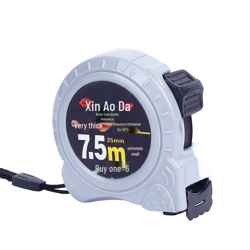 Double-Sided Steel Tape Measure with Auto Lock - Clear, Frosted, Universal for Household & Industrial Use