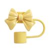 Silicone Bow-Tie Straw Cap for Stanley Tumblers Reusable Straw Tips Lid Protectors Dust-Free Cup Accessories for 10mm Diameter Straws