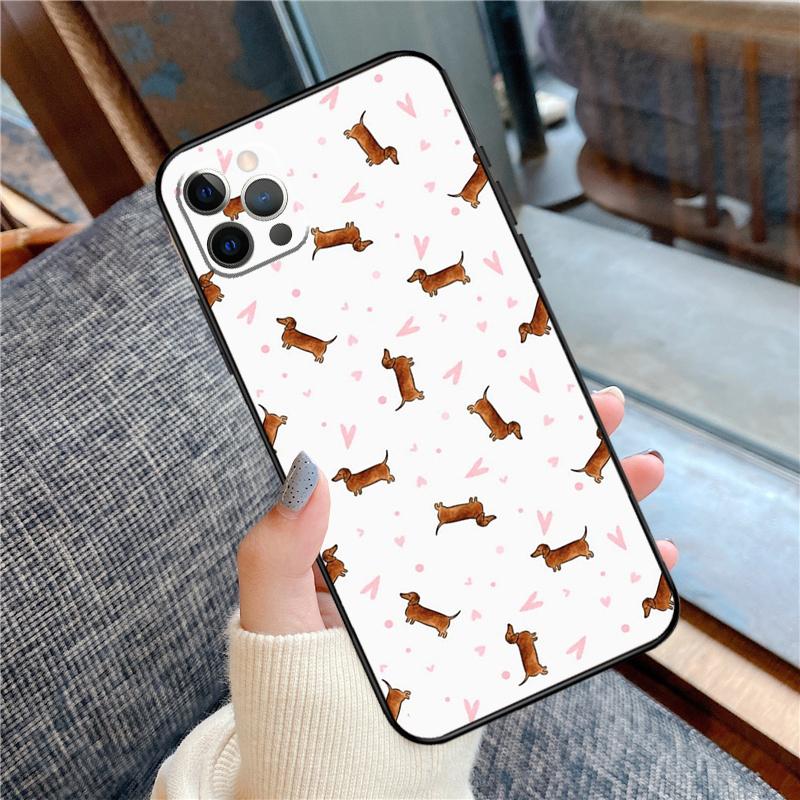 Dachshund Dog Phone Case For iPhone 16 15 13 12 11 14 Pro Max 12 13 mini XR 15 16 Plus 16e Cover Shell