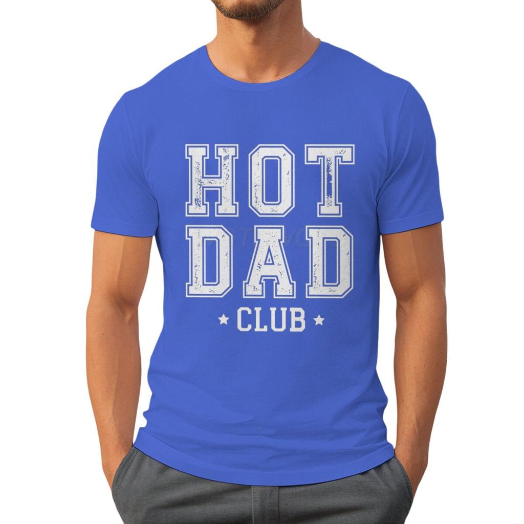Футболки Hot Dad Club для мужчин Летние футболки с коротким рукавом День отца Классические топы Тай-дай Мужская одежда Круглый вырез Папа Повседневные топы