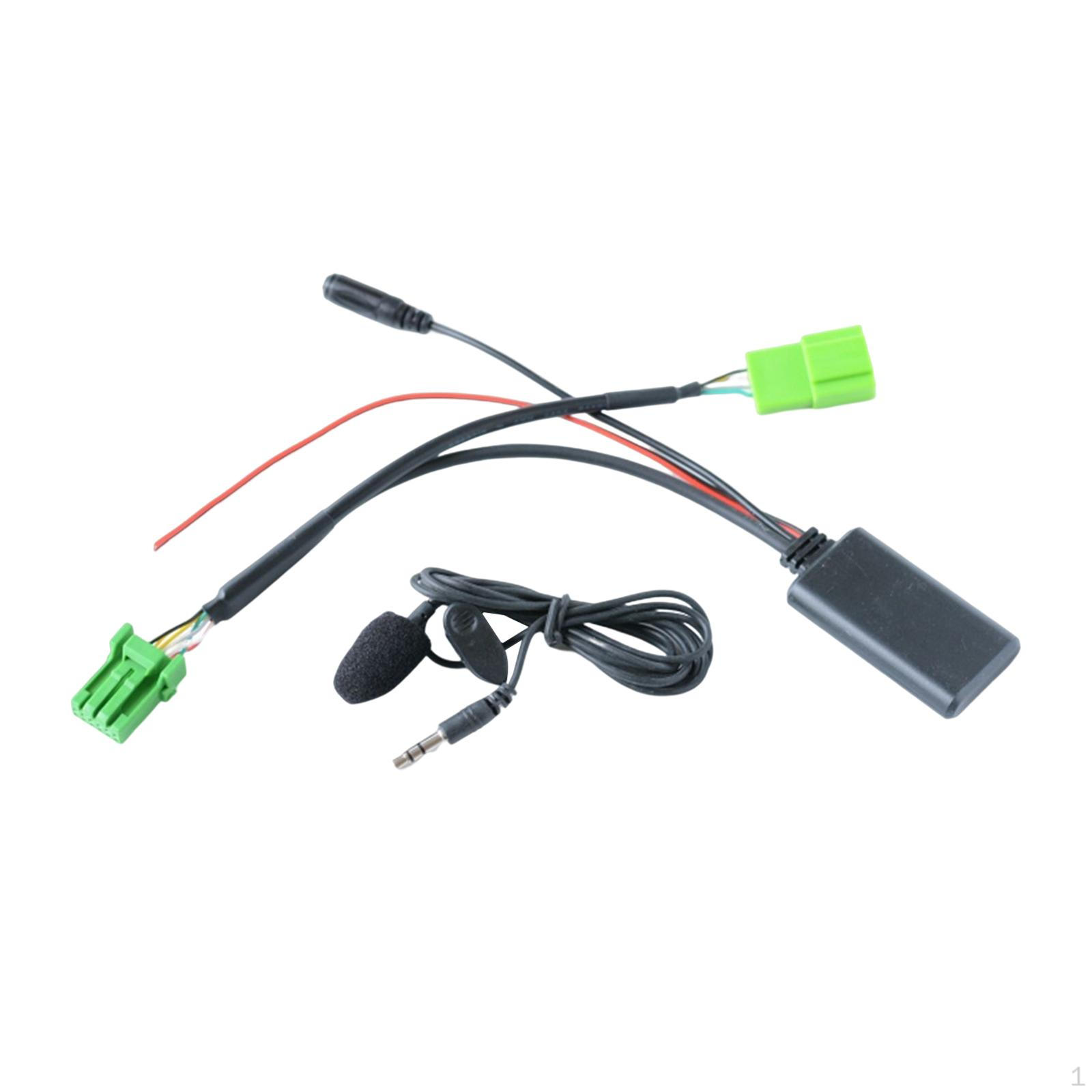

Car radio Audio Cable Adapter with Microphone, Handsfree Connector AUX in Parts