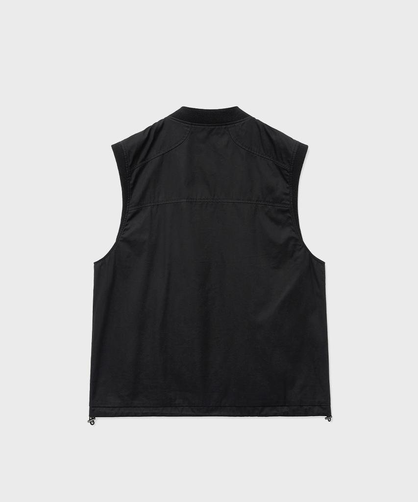 Intempomood Shadow Round Neck Vest_Black