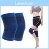 Universell Passende Blaue Baumwollmischung Kniebandage Für Wandern Und Outdoor-Aktivitäten