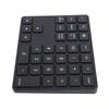 Bluetooth Numeric Keypad, 2.4G Wireless Numeric Keypad, USB C Rechargeable External 35-Key Numeric Keypad, Financial Data Entry Keyboard (Black)