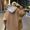 Men's Korean Style Woolen Cotton Winter Jacket - Trendy, Thickened, Loose Fit, Two-Piece Windbreaker, Retro Hong Kong Style
