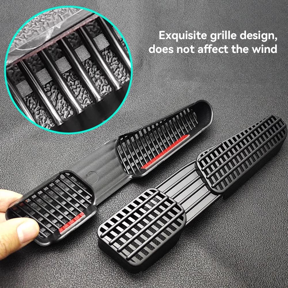 2 Stück Auto Untersitz AC Air Vent Grille Abdeckungen Anti-Blocking Outlet Staubschutz für Volkswagen VW T-Cross Skoda Kamiq GT 2019-2022