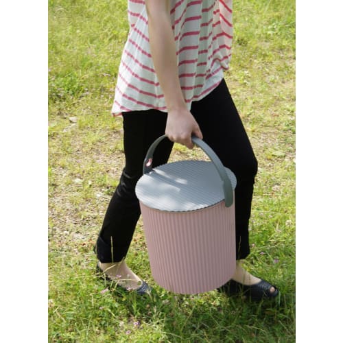 Yawata Kasei Omniouti Ivory Bucket with Lid, LL, 20L, Sceltevie Omnioutil, Scandinavian Design, 228356, Made In Japan