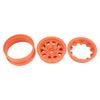 1.9in Wheel Rims RC Beadlock Wheels Rims for Axial SCX10 for Traxxas 1 10 RC Crawler Cars Orange