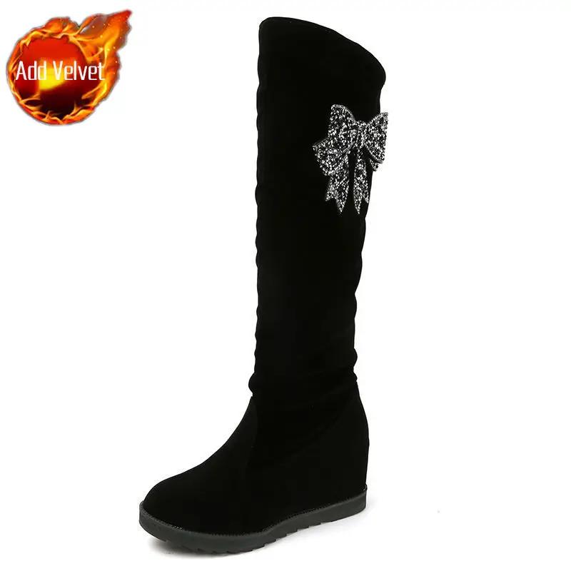 Fashion Long Boots for Women Autumn High Heels Elegant Heeled Knee Shaft Shoes Woman Winter 2024 Y2k Novelty Large Size Warm New Spring