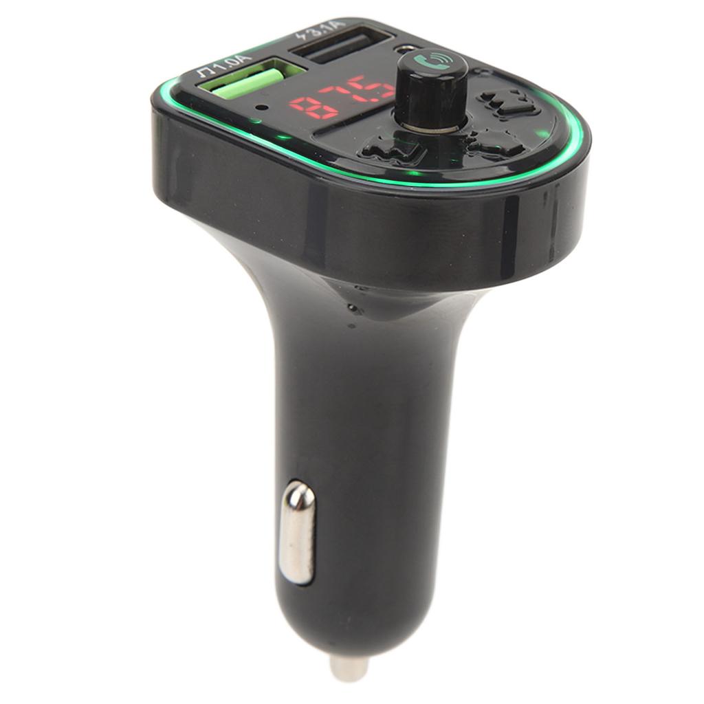 Bluetooth Transmitter for Car Wireless Cigarette Lighter Hands Free Calling Car Radio Music Adapter USB Charger with