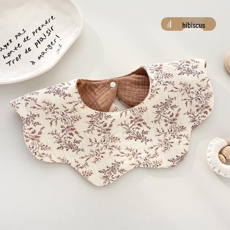 Waterproof Cotton Gauze Baby Bib - Soft, Breathable & Absorbent for Newborns