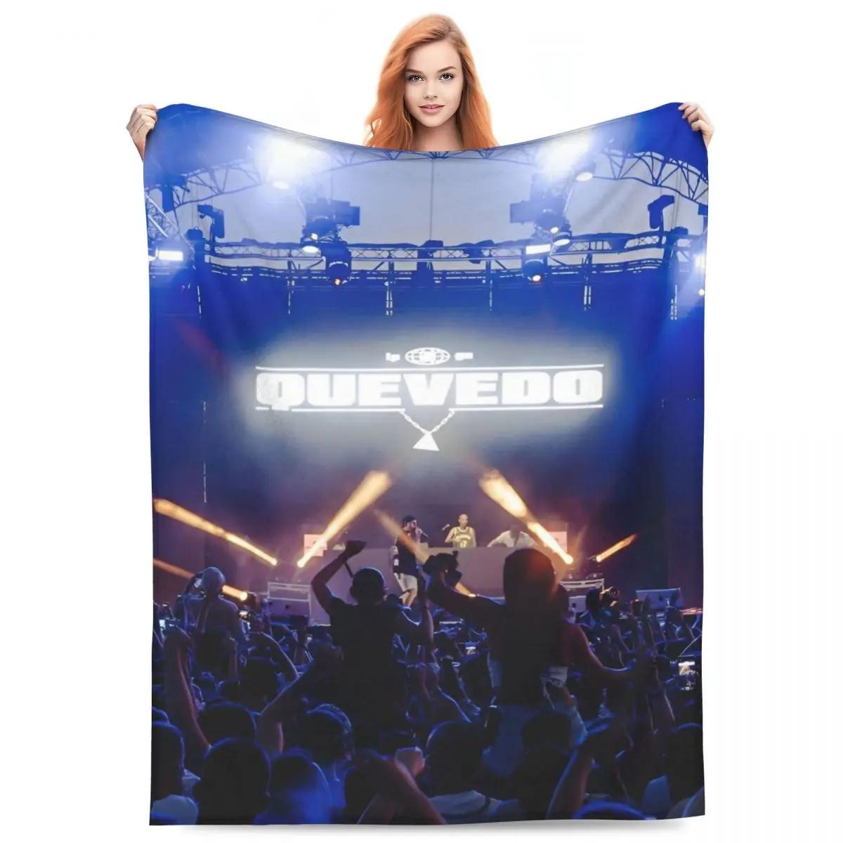 

Singer Quevedo Blankets Reggaeton Latin Pop Latin Trap Plush Novelty Breathable Throw Blankets for Coverlet Spring/Autumn 30x40in