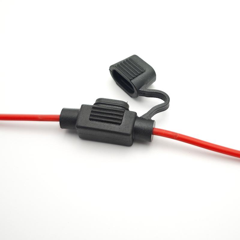 12V 30A with Fuses Blade Wire Cutoff Switch Socket Automotive Fuse Socket Car Mini Blade Fuse Holder Splash-proof Box