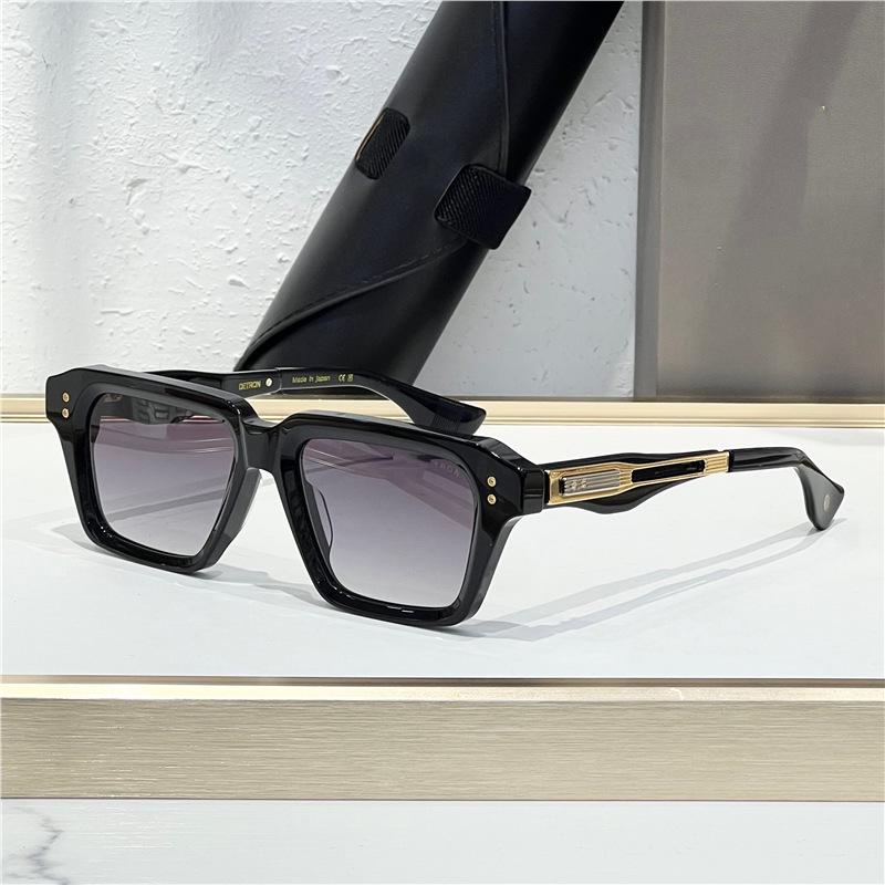 DTX459 Unisex Handmade Acetate Square Frame Sunglasses for Vacation & Party Sun Protection.
