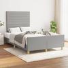 VidaXL Bed Frames with Headboard, Upholstered Bed, Double Bed, Adult Bedroom Interior Bed, Modern, Grey 3270520