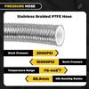6AN Power Steering Pump Hose Kit 25Inch Compatible with Chevy C10 LS Engine, High/Low Pressure with Leak-Proof Design Connects to GM Type II Power