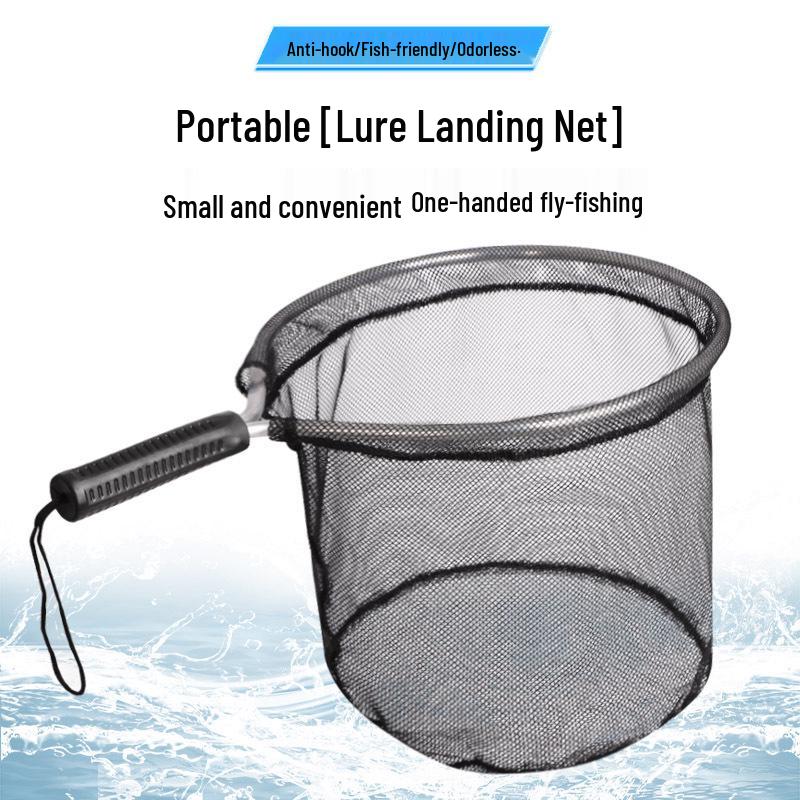 Lure Landing Net: Lightweight Mesh Raft Fishing Handheld Net