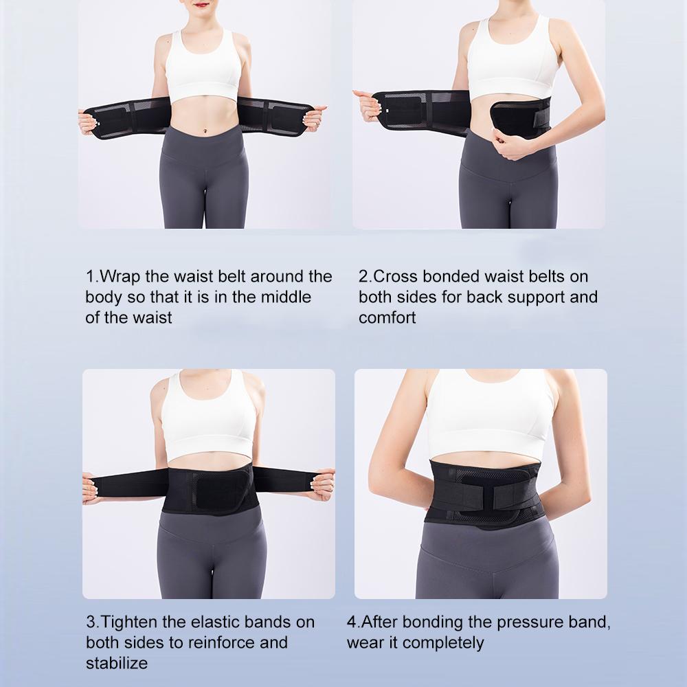 1Pcs Lumbar Support Belt For Lower Back Pain Relief Breathable Back Brace With Rigid Stays Heavy Lifting Office Work Sciatica