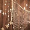 2pcs Fishing Net Wall Wall Photo Hanging Cotton Fish Net Ornament Studio Prop Room Home Decoration Stickers Themed Party 80x40"