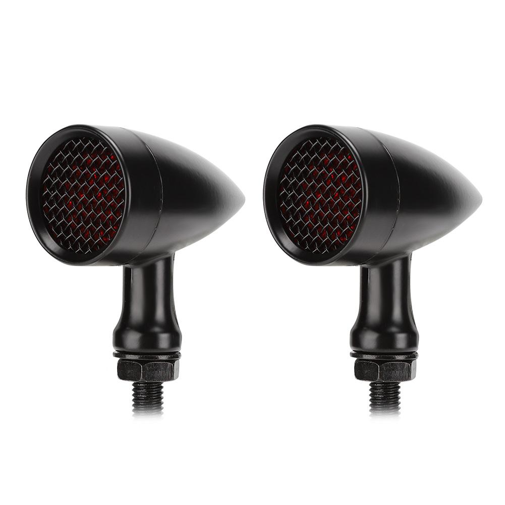 Motorcycle Retro Style Bullet LED Turn Signal Indicator Lamp Fit for Honda
