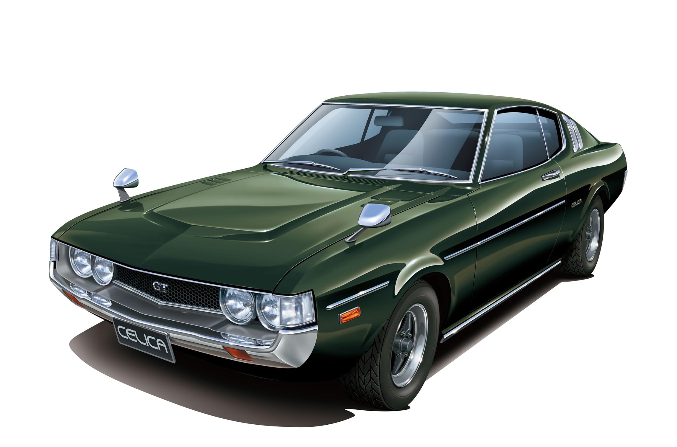 

Aoshima Bunka Kyozai Scale The Model Car Series 37 Toyota RA35 Celica LB 2000GT 1977 Plastic Model (AOSHIMA) 1/24 No. зелений