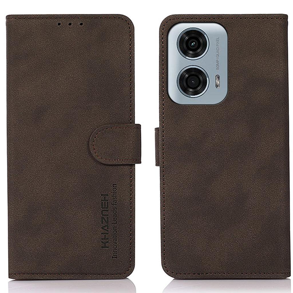 KHAZNEH For Motorola Moto G24 Power Shockproof Leather Case Wallet Stand Cover