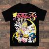 2026 Sailor Moon Cosplay Anime Unisexga T Shirt Summer Cotton Unisex Tee Streetwear Casual Trend Oversize Loose Short Sleeve Hip Hop