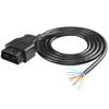 CERRXIAN OBD2 OBDII 16 Pin Male Connector Open Pigtail Wire OBD Diagnostic Extension Replacement Cable for Car DIY 1.5m
